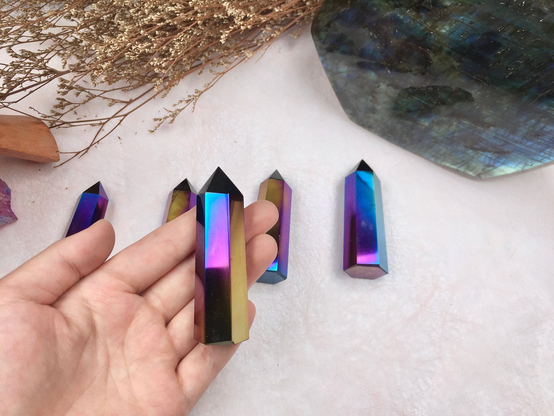 Aura Obsidian Tower, Black Obsidian Crystal Point, Healing Stone, Energy Amplifier, Protective Amulet, Meditation Decor, Spiritual Gift