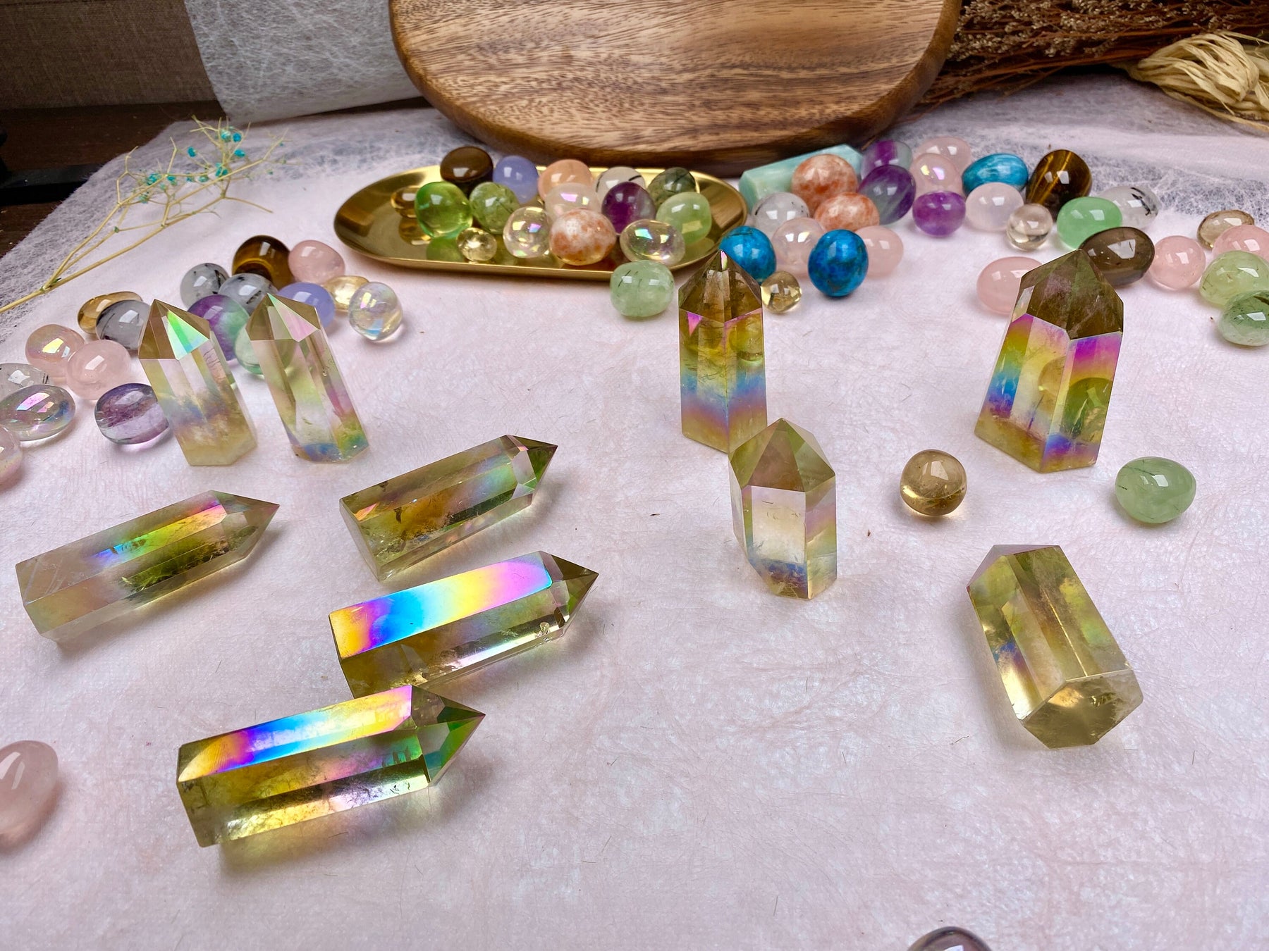 Citine Tower -point Crystal tower gift for friend