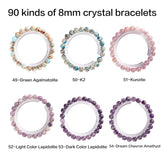 Crystal bracelet 90 kinds of 8mm Natural bracelets No.1-70