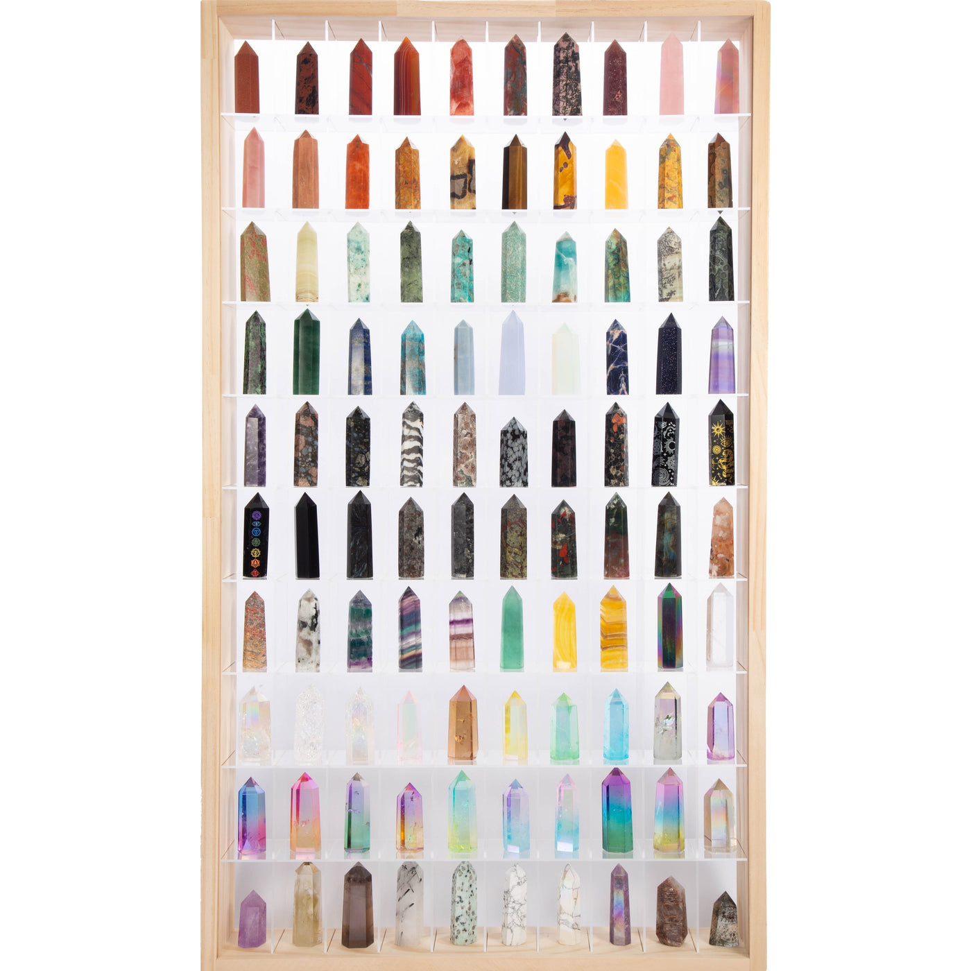 Crystal tower Wholesale nutural healing 100 kinds No.71-100