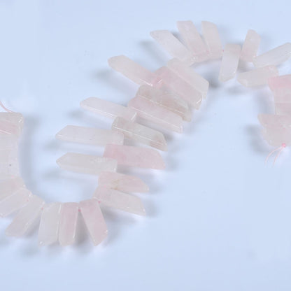 Pink Crystal Tower Beads – Natural Jewelry Making
