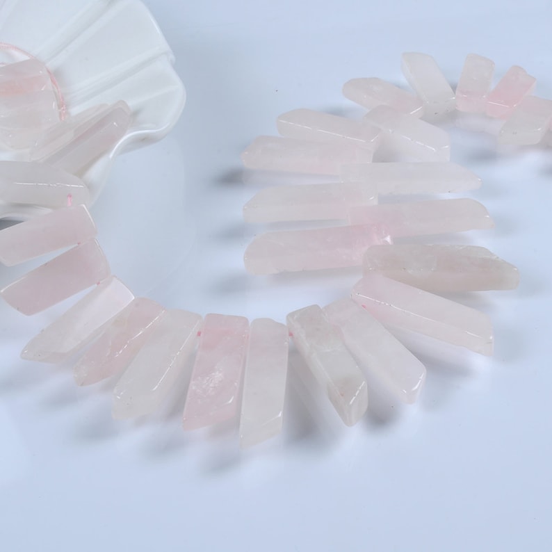 Pink Crystal Tower Beads – Natural Jewelry Making