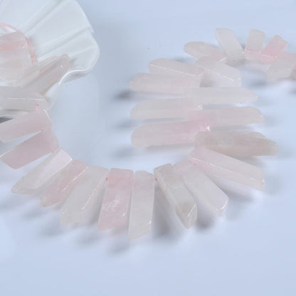 Pink Crystal Tower Beads – Natural Jewelry Making