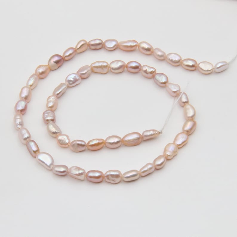 5~6MM Elegant Freshwater Pearl Beads for Jewelry Making - Natural, Cultured Pearls for Wedding & Personalized Gifts