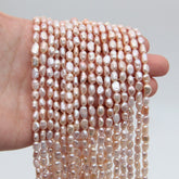 5~6MM Elegant Freshwater Pearl Beads for Jewelry Making - Natural, Cultured Pearls for Wedding & Personalized Gifts