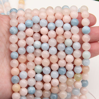 Natural Morganite Beads for Exquisite Jewelry Making - 6mm, 8mm, & 10mm Peach Gemstone Rounds wholesale crystals bracelet