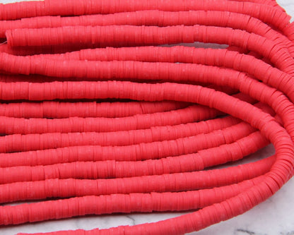 4mm/6mm/8mm Vinyl Heishi Wholesale Heishi Beads Collection: Polymer Clay & Vinyl Heishi for Dynamic Jewelry Designs