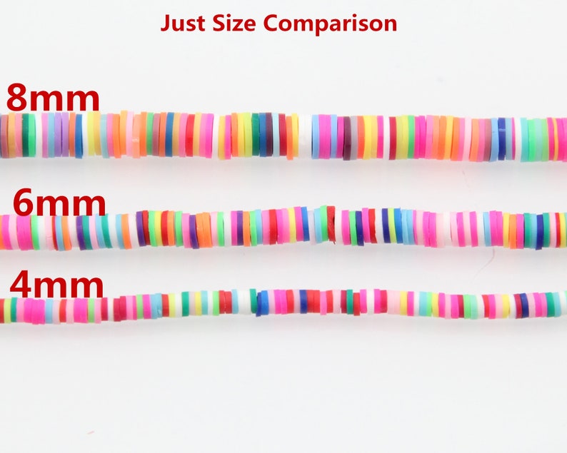 4mm/6mm/8mm Vinyl Heishi Wholesale Heishi Beads Collection: Polymer Clay & Vinyl Heishi for Dynamic Jewelry Designs