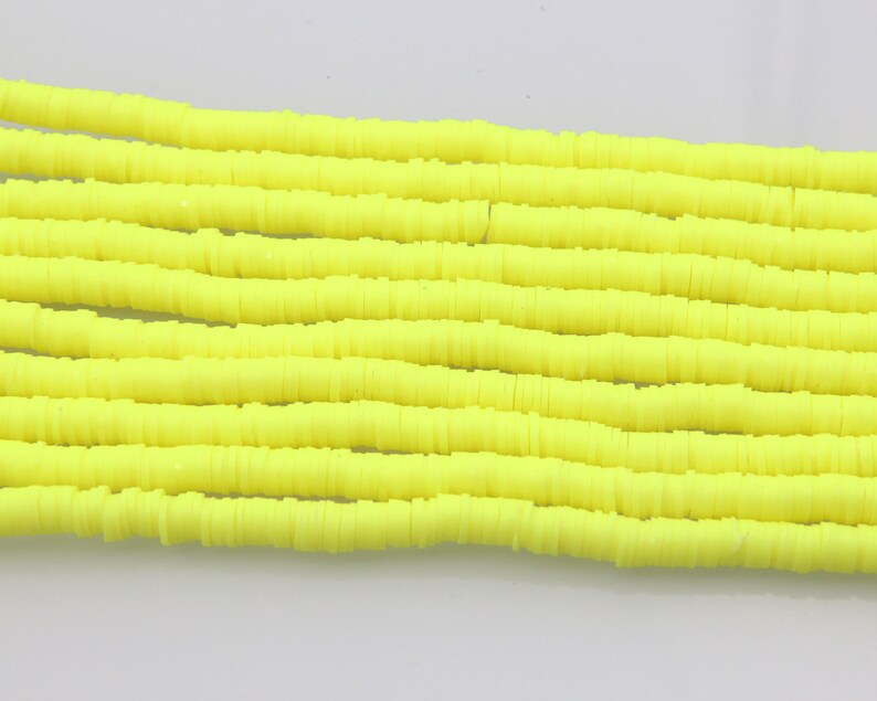 4mm/6mm/8mm Vinyl Heishi Beads,Wholesale Heishi Beads Collection: Polymer Clay & Vinyl Heishi for Dynamic Jewelry Designs