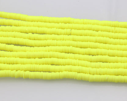 4mm/6mm/8mm Vinyl Heishi Beads,Wholesale Heishi Beads Collection: Polymer Clay & Vinyl Heishi for Dynamic Jewelry Designs