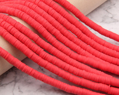 4mm/6mm/8mm Vinyl Heishi Wholesale Heishi Beads Collection: Polymer Clay & Vinyl Heishi for Dynamic Jewelry Designs