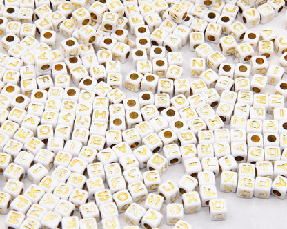 7mm Alphabet Beads for Personalized Jewelry & DIY Crafts - Wholesale Letter Beads for Unique Gifts