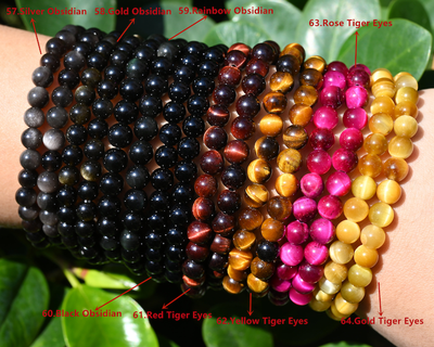 70 Kinds Of 6MM Gemstone & Crystal Stretch Bracelets: Perfect Healing Gifts for Loved Ones on Any Occasion