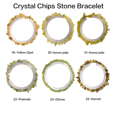 Natural crystal chips bracelet 100 kinds of bracelets 4PCs