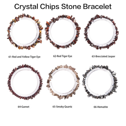 Natural crystal chips bracelet 100 kinds of bracelets 4PCs