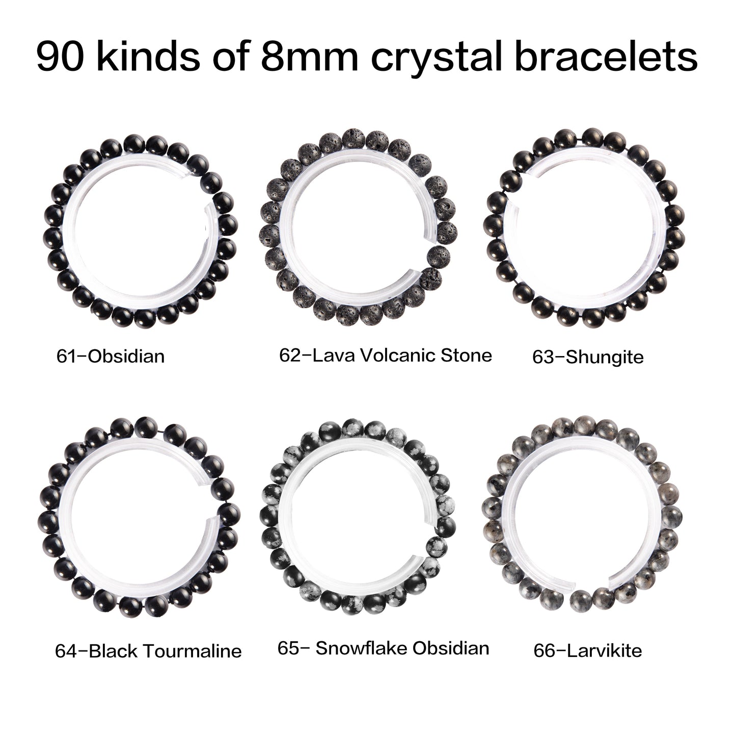 crystal bracelet 90 kinds of 8mm Natural bracelets