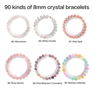 crystal bracelet 90 kinds of 8mm Natural bracelets