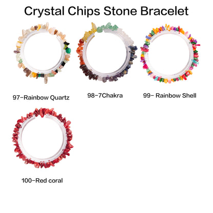 Natural crystal chips bracelet 100 kinds of bracelets 4PCs