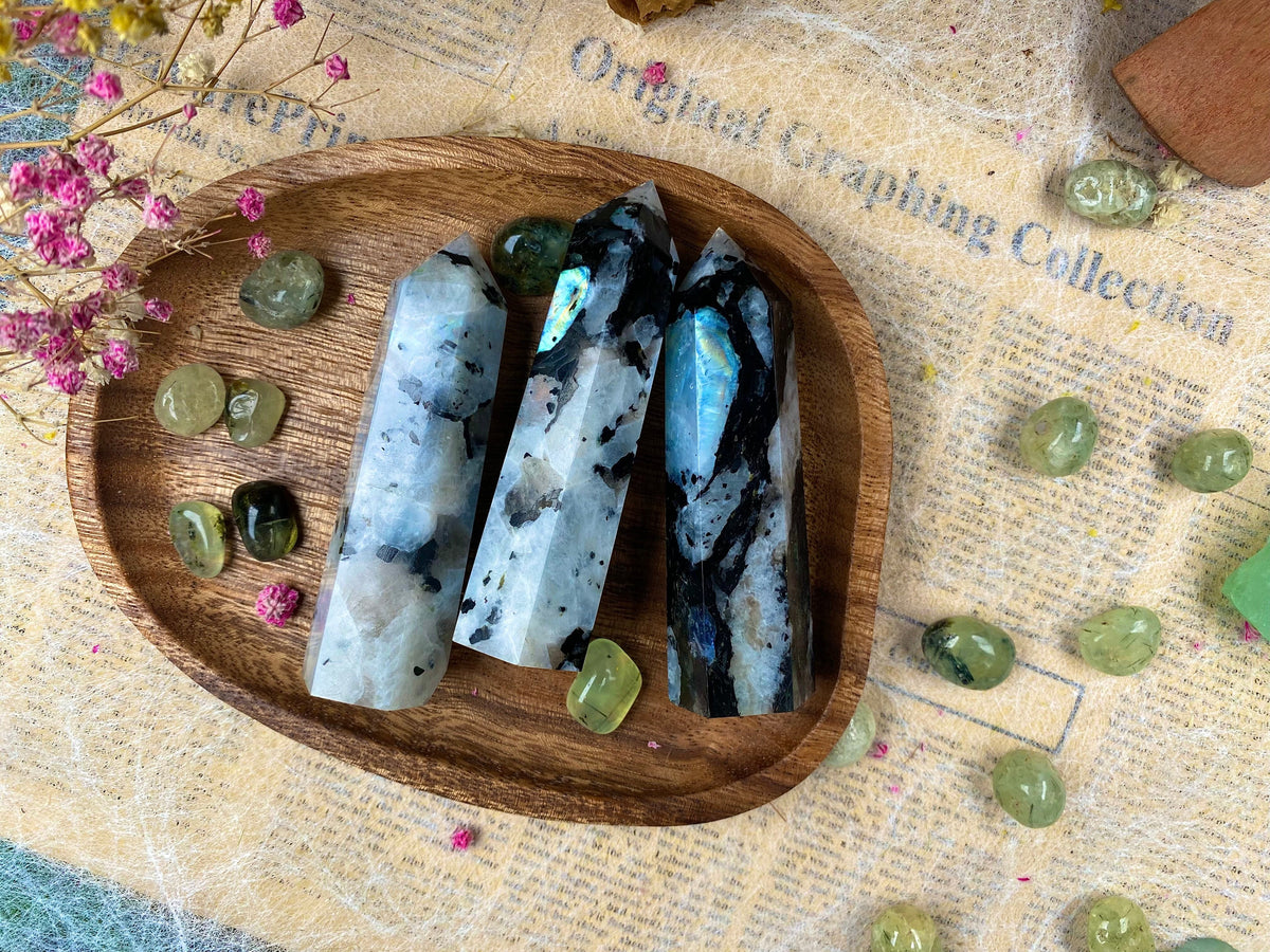 Moonstone Tower – Natural Crystal Point
