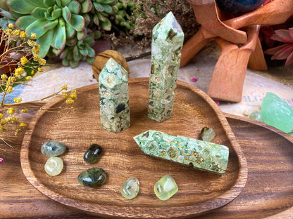 Rainforest Jasper Tower – Natural Rhyolite Crystal Point
