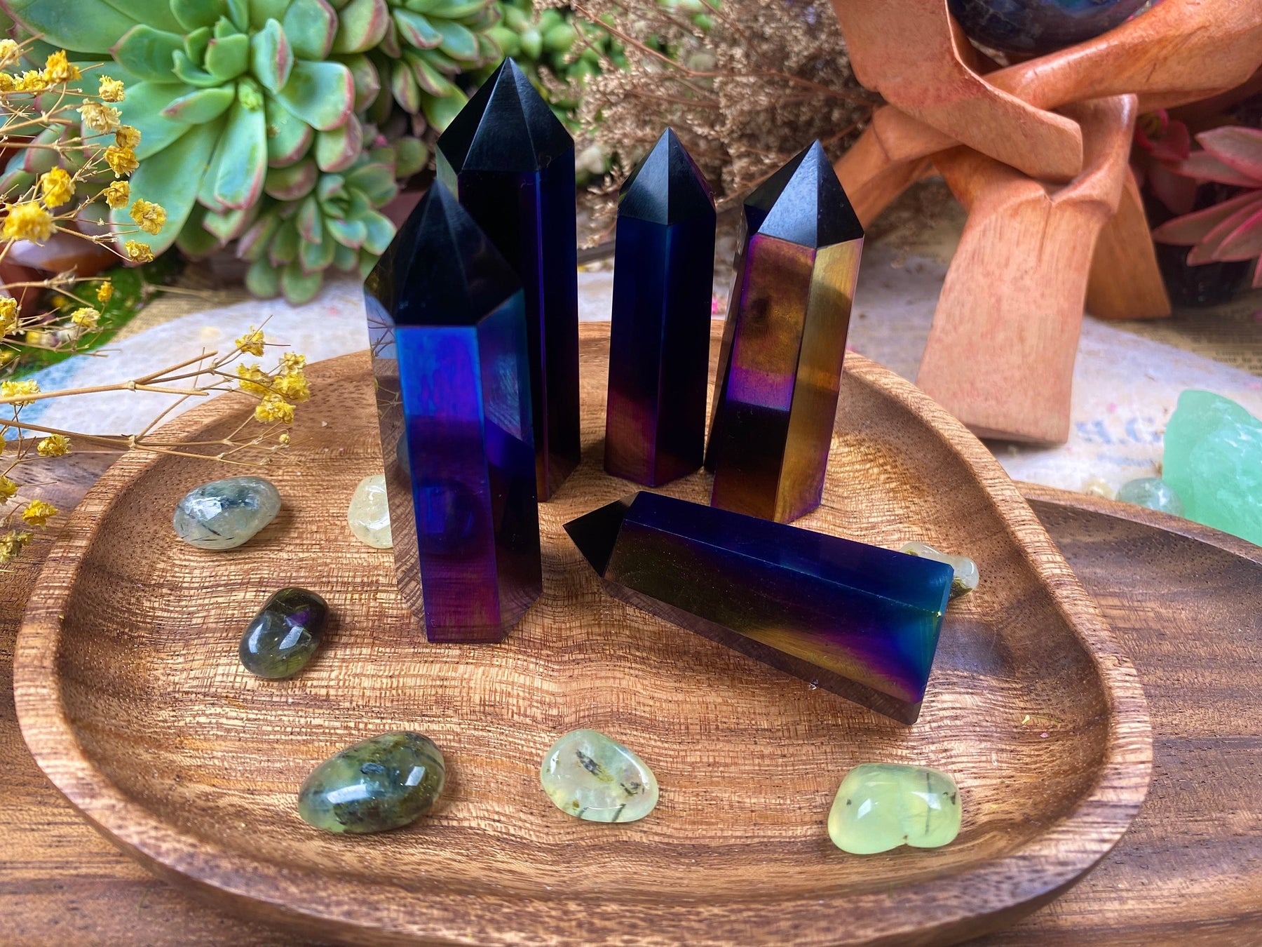 Aura Black Obsidian Crystal Tower - Metaphysical Properties for Energy Clearing and Healing