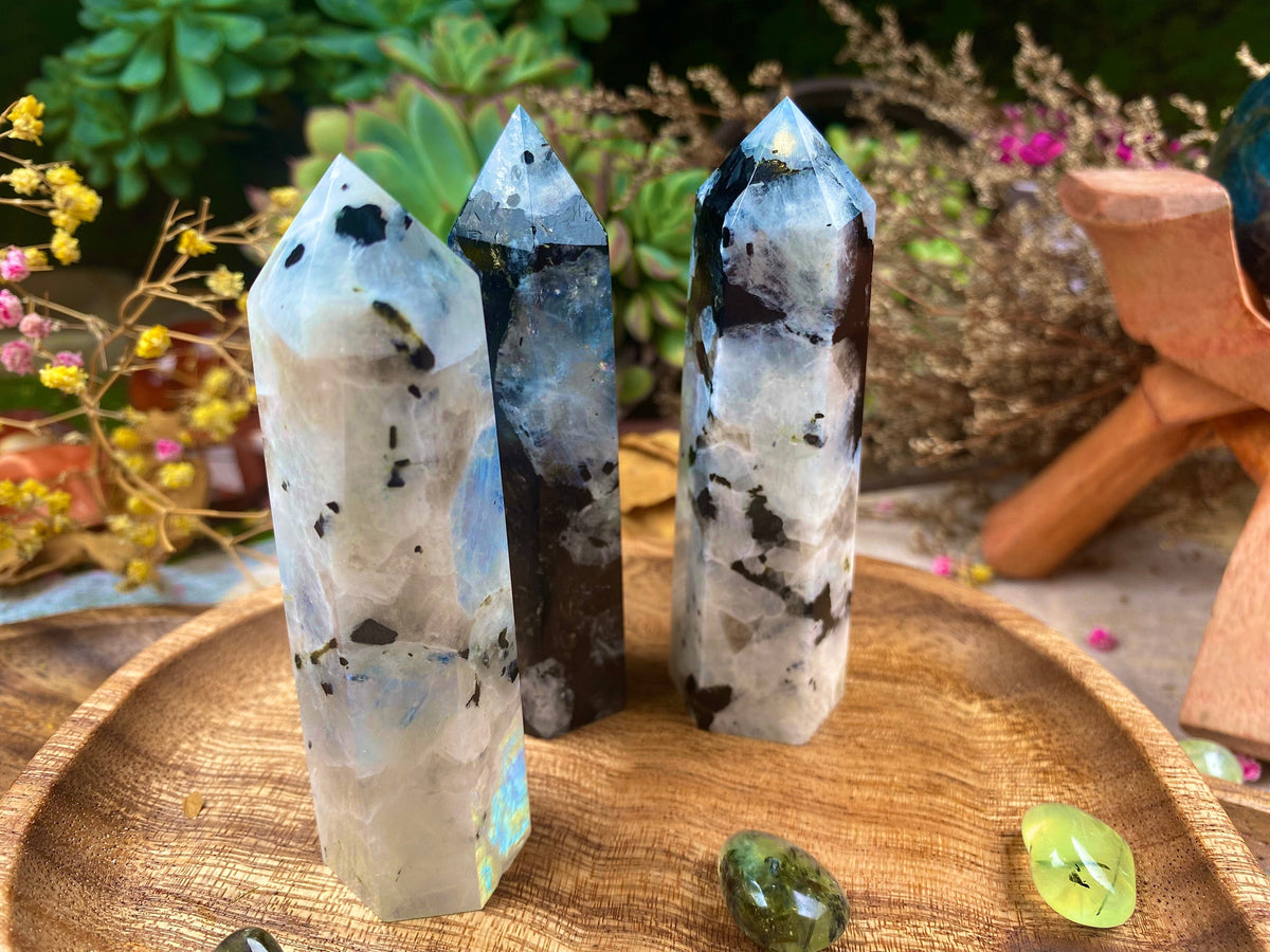Moonstone Tower – Natural Crystal Point