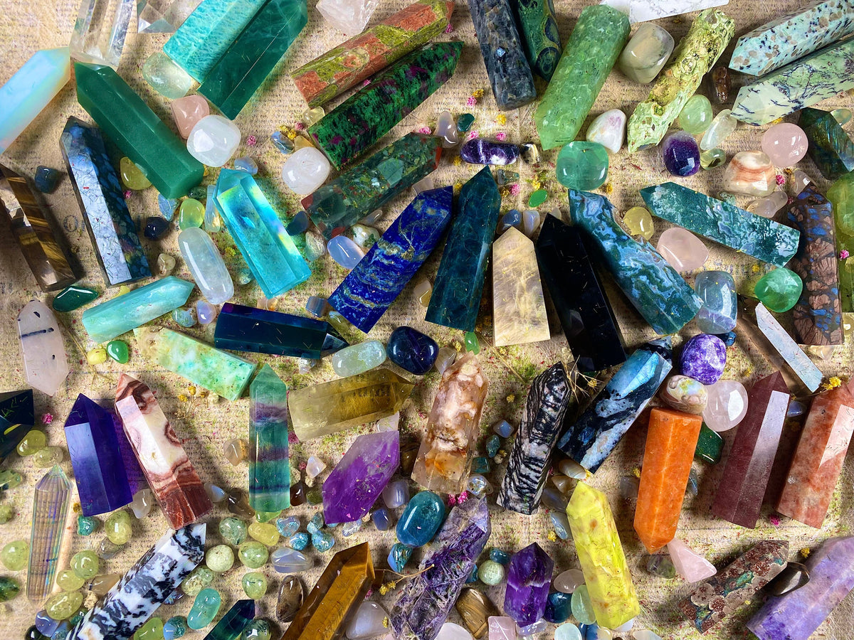 Rainforest Jasper Tower – Natural Rhyolite Crystal Point