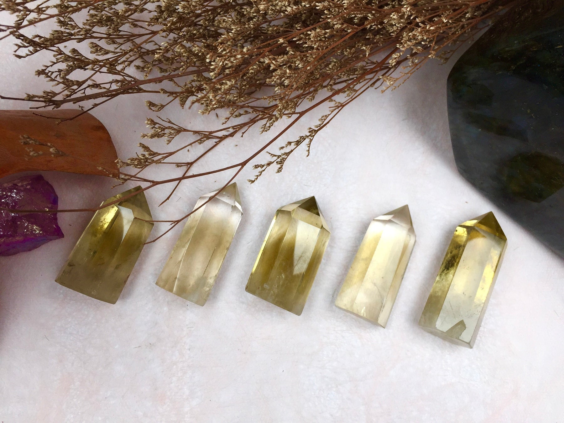 Citrine Tower, Citrine Point,Crystal Tower/Wand,Healing Crystal,Reiki Chakra Stone,Home Decor,For Gift