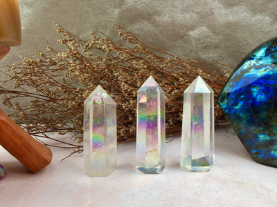 Aura Crystal quartz tower-point gifts for yourself and friends
