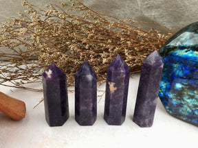 Exquisite Lepidolite Tower - A Symbol of Serenity & Balance for Home and Office, Enhances Personal Well-Being