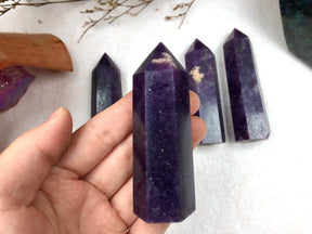 Exquisite Lepidolite Tower - A Symbol of Serenity & Balance for Home and Office, Enhances Personal Well-Being