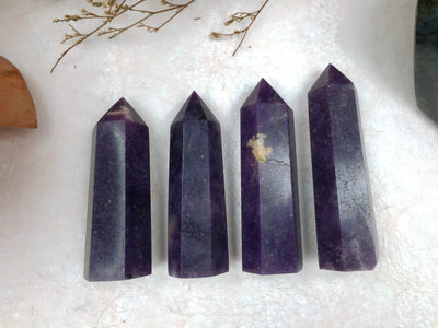 Exquisite Lepidolite Tower - A Symbol of Serenity & Balance for Home and Office, Enhances Personal Well-Being