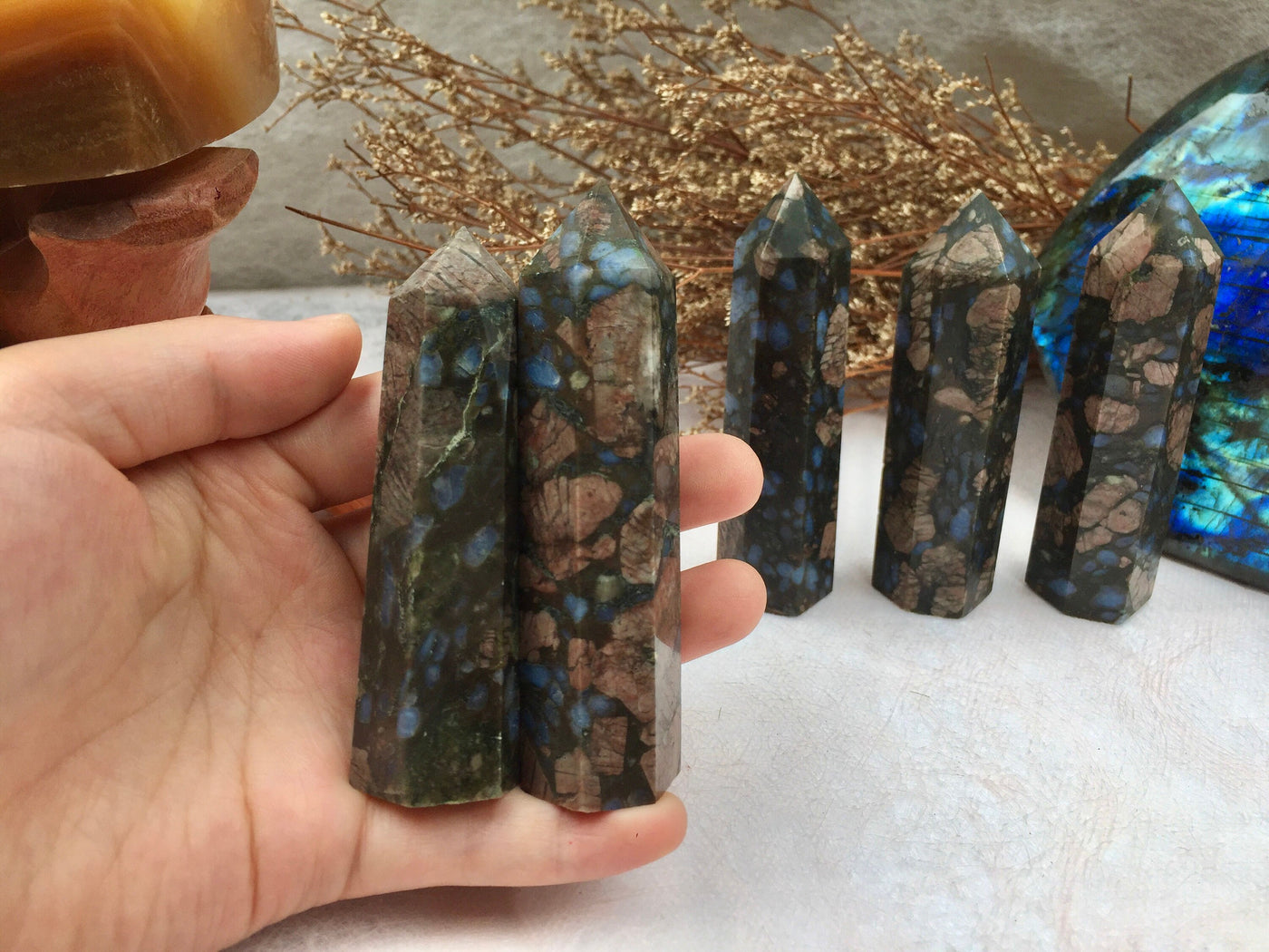 Que Sera Tower,Que Sera Point,Crystal Tower/Wand,Healing Crystal,Reiki Chakra Stone,Home Decor,For Gift