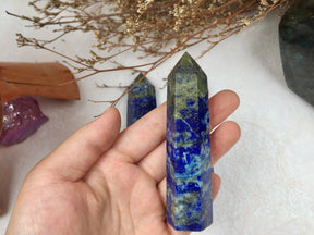 Lapis Lazuli Tower Blue Gemstone Crystal for Meditation Healing Energy, Spiritual Decor, Reiki Charged, Home Office Accent, Unique Gift Idea