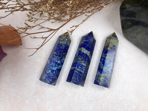 Lapis Lazuli Tower Blue Gemstone Crystal for Meditation Healing Energy, Spiritual Decor, Reiki Charged, Home Office Accent, Unique Gift Idea