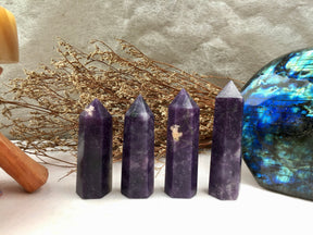 Exquisite Lepidolite Tower - A Symbol of Serenity & Balance for Home and Office, Enhances Personal Well-Being