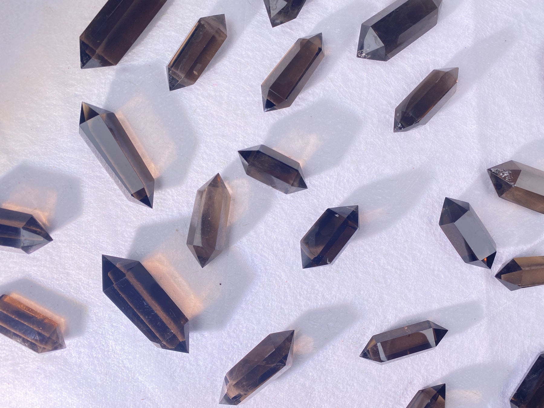 smoky quartz double terminated smokey quartz double tower-point