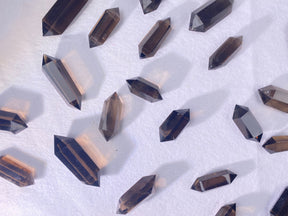 smoky quartz double terminated smokey quartz double tower-point