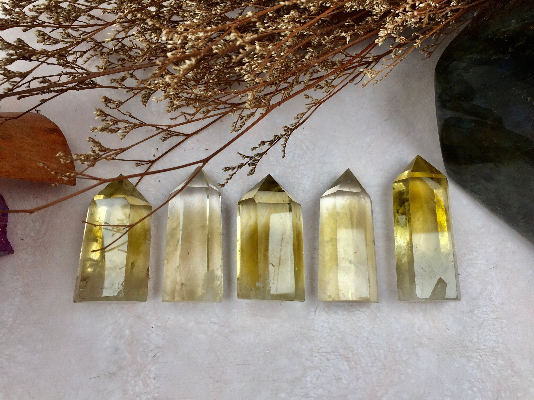 Citrine Tower, Citrine Point,Crystal Tower/Wand,Healing Crystal,Reiki Chakra Stone,Home Decor,For Gift