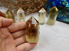 Citrine Tower, Citrine Point,Crystal Tower/Wand,Healing Crystal,Reiki Chakra Stone,Home Decor,For Gift
