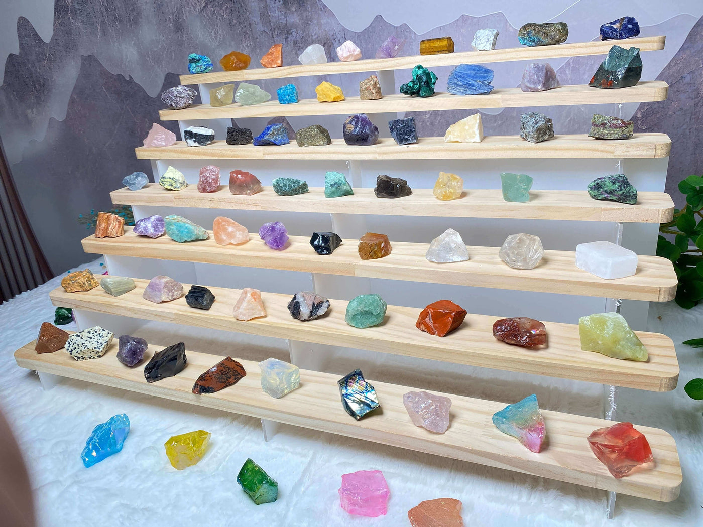 Wholesale Raw Crystals Gift Set, 70 Varieties, Aromatherapy Stones, Perfect for Aligning Seven Chakras, Unique Spiritual Healing Collection