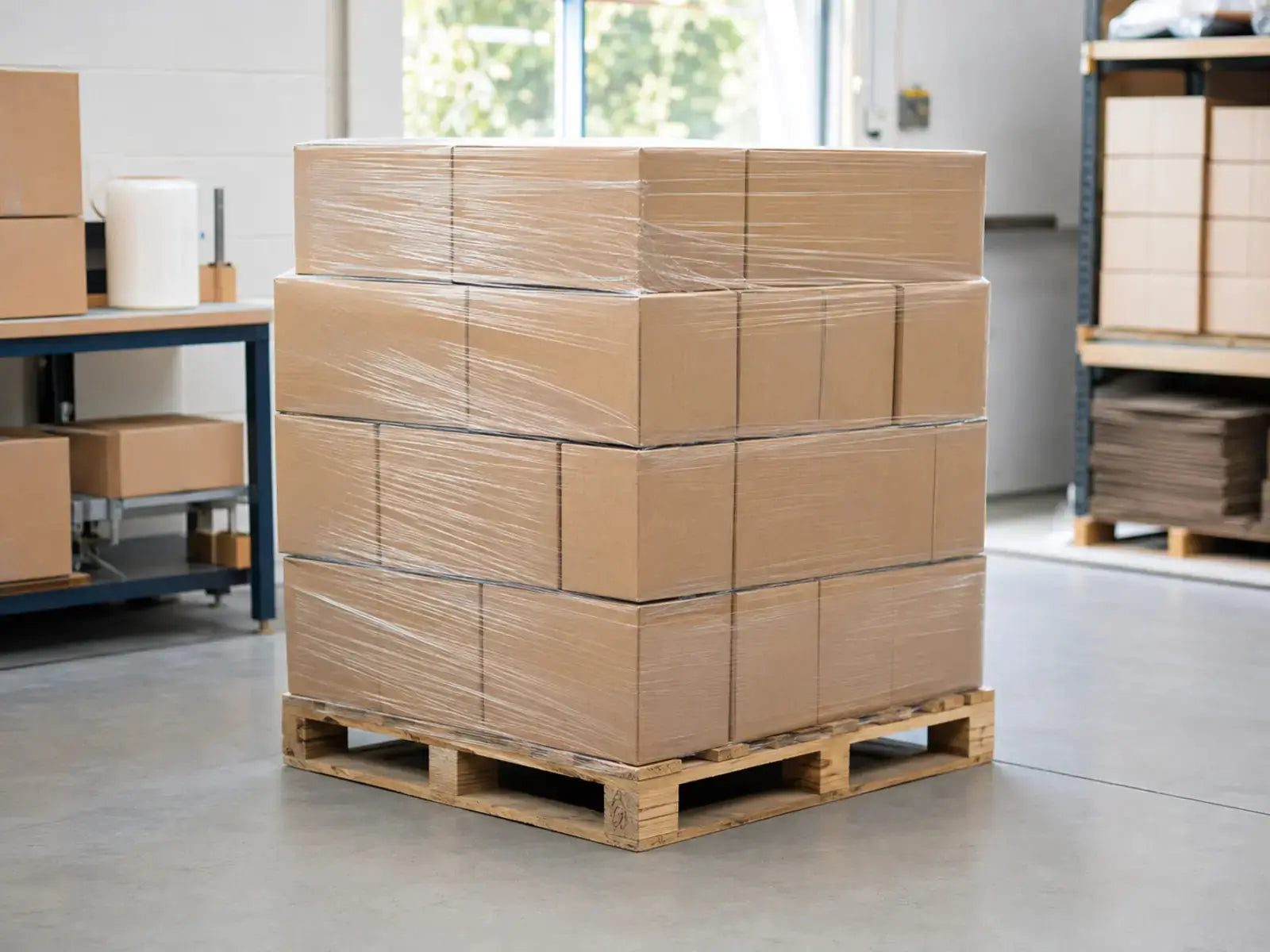 Temporary pallet-preparation image